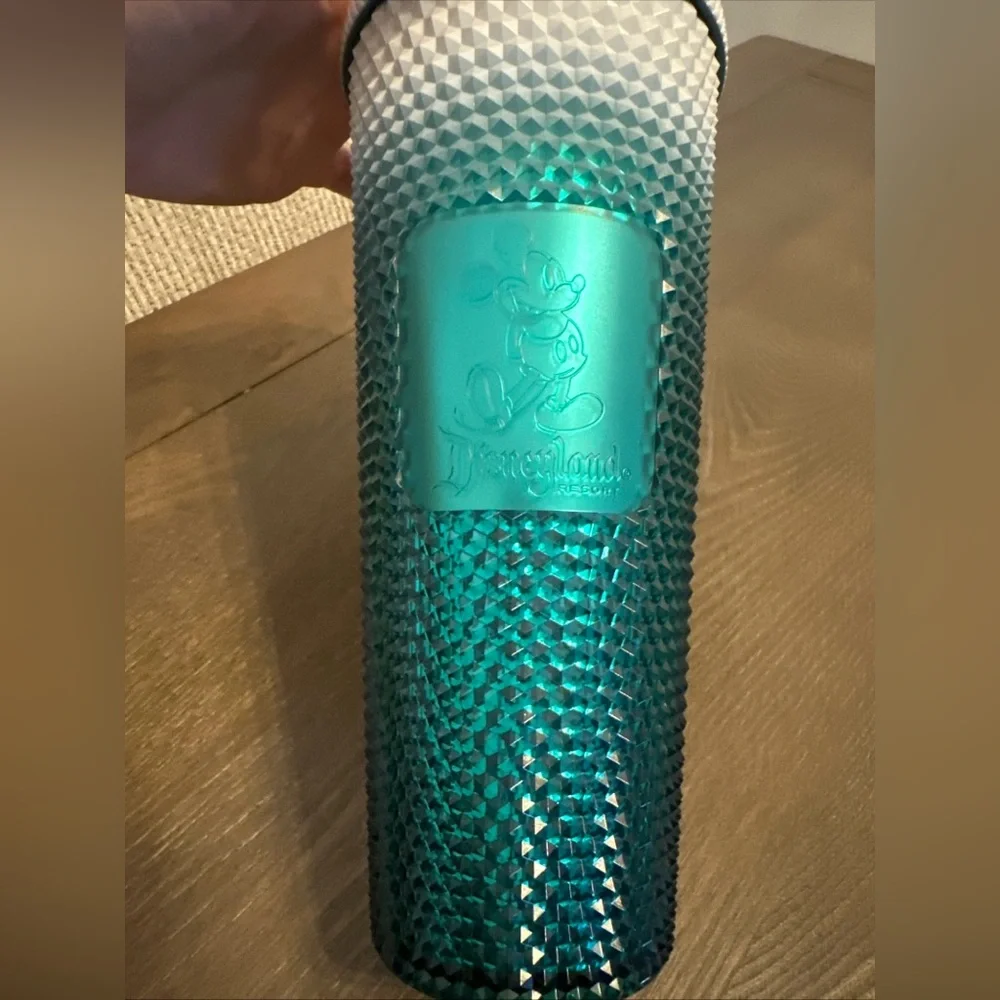 Starbucks Disneyland Resort Tumbler Mickey Mouse 24oz Green White 2021 w/ Straw‎